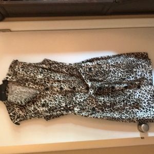 Sleeveless Animal Print Dress